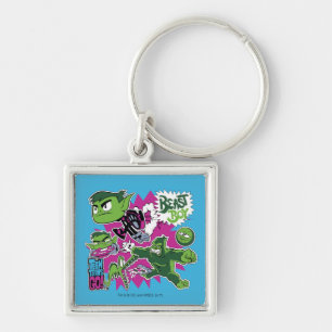 Tien Titans gaan!   Beast Boy Shapeshifts Sleutelhanger