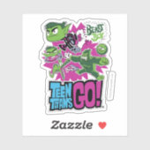 Tien Titans gaan! | Beast Boy Shapeshifts Sticker (Vel)