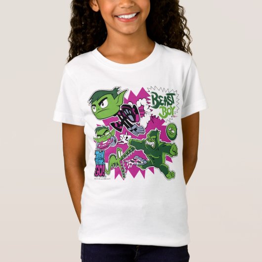 Tien Titans gaan! | Beast Boy Shapeshifts T-shirt (Voorkant)