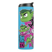 Tien Titans gaan! | Beast Boy Shapeshifts Thermosbeker (Gedraaid links)