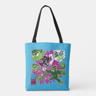 Tien Titans gaan! Beast Boy Shapeshifts Tote Bag