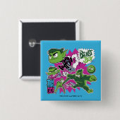 Tien Titans gaan! | Beast Boy Shapeshifts Vierkante Button 5,1 Cm (Voorkant /achterkant)
