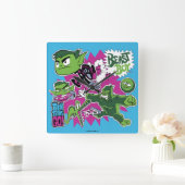 Tien Titans gaan! | Beast Boy Shapeshifts Vierkante Klok (Huis)