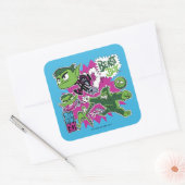 Tien Titans gaan! | Beast Boy Shapeshifts Vierkante Sticker (Envelop)