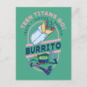 Tien Titans gaan! Beast Boy "Truth Justice Burrito Briefkaart (Voorkant)