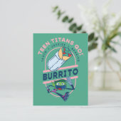 Tien Titans gaan! Beast Boy "Truth Justice Burrito Briefkaart (Staand voorkant)