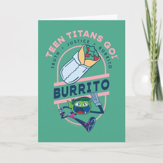 Tien Titans gaan! Beast Boy "Truth Justice Burrito Kaart (Voorkant)