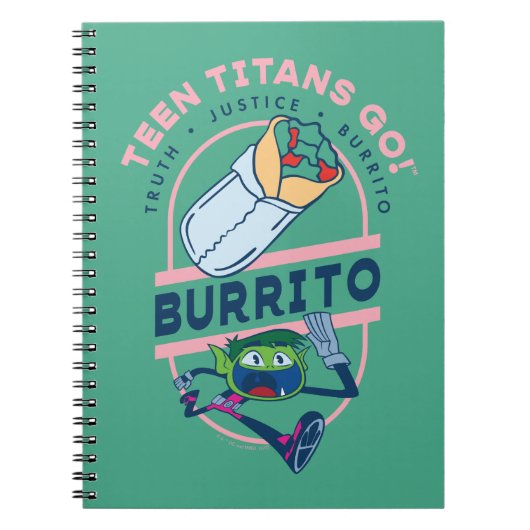 Tien Titans gaan! Beast Boy "Truth Justice Burrito Notitieboek (Voorkant)