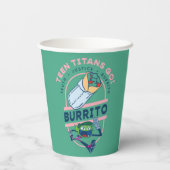 Tien Titans gaan! Beast Boy "Truth Justice Burrito Papieren Bekers (Achterkant)