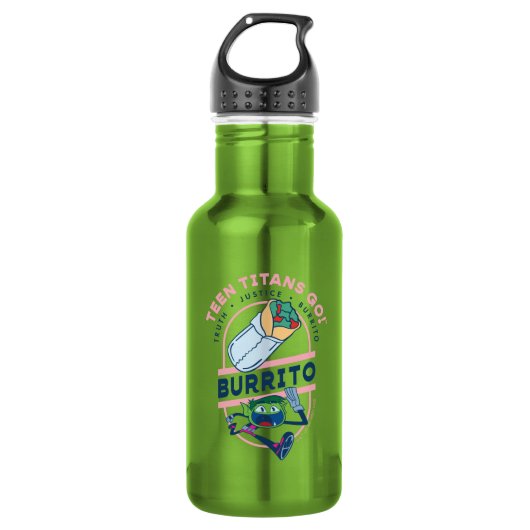 Tien Titans gaan! Beast Boy "Truth Justice Burrito Waterfles (Voorkant)