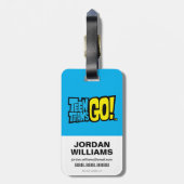 Tien Titans gaan! | Beast Boy Waffles Bagagelabel (Achterkant verticaal)