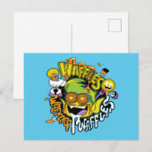 Tien Titans gaan! | Beast Boy Waffles Briefkaart (Voorkant / Achterkant)