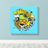 Tien Titans gaan! | Beast Boy Waffles Canvas Afdruk (Insitu (Houten vloer))