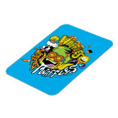 Tien Titans gaan! | Beast Boy Waffles Magneet (Linkerzijde)