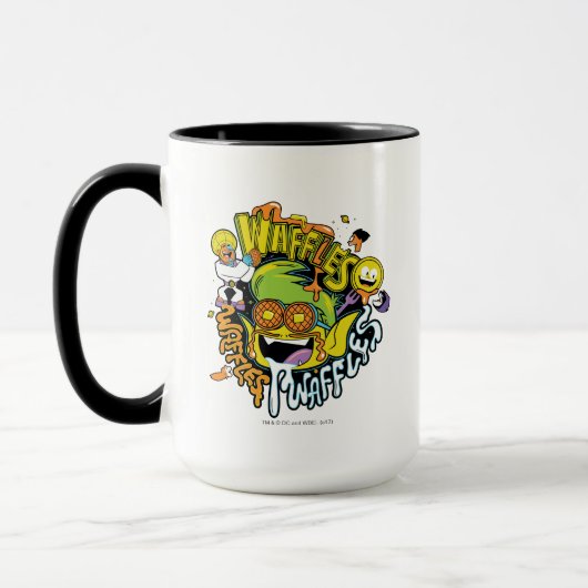 Tien Titans gaan! | Beast Boy Waffles Mok (Links)