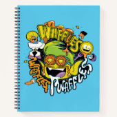 Tien Titans gaan! | Beast Boy Waffles Notitieboek (Voorkant)