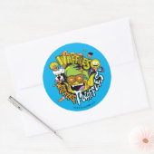 Tien Titans gaan! | Beast Boy Waffles Ronde Sticker (Envelop)