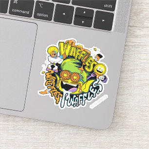 Tien Titans gaan!   Beast Boy Waffles Sticker