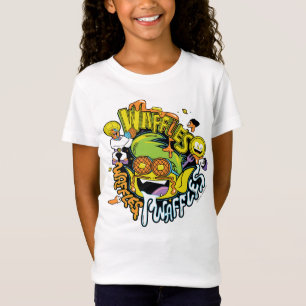 Tien Titans gaan!   Beast Boy Waffles T-shirt