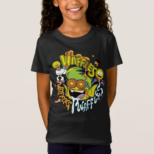Tien Titans gaan! | Beast Boy Waffles T-shirt (Voorkant)