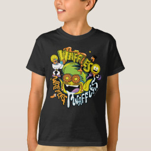 Tien Titans gaan! Beast Boy Waffles T-shirt