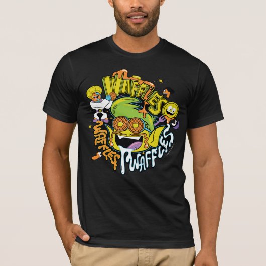 Tien Titans gaan! | Beast Boy Waffles T-shirt (Voorkant)