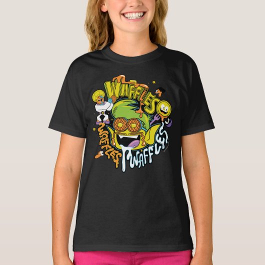 Tien Titans gaan! | Beast Boy Waffles T-shirt (Voorkant)