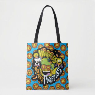 Tien Titans gaan! Beast Boy Waffles Tote Bag