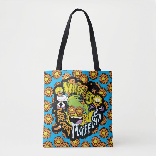Tien Titans gaan! | Beast Boy Waffles Tote Bag (Voorkant)