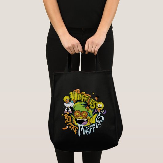 Tien Titans gaan! | Beast Boy Waffles Tote Bag (Voorkant (product))