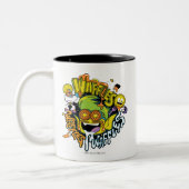 Tien Titans gaan! | Beast Boy Waffles Tweekleurige Koffiemok (Links)