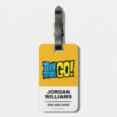 Tien Titans gaan! | Burgers Versus Burritos Bagagelabel (Achterkant verticaal)