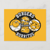 Tien Titans gaan! | Burgers Versus Burritos Briefkaart (Voorkant)