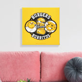 Tien Titans gaan! | Burgers Versus Burritos Canvas Afdruk (Insitu (Woonkamer))