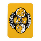 Tien Titans gaan! | Burgers Versus Burritos Magneet (Verticaal)