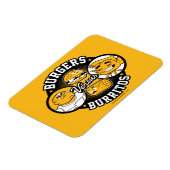 Tien Titans gaan! | Burgers Versus Burritos Magneet (Linkerzijde)