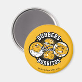 Tien Titans gaan! | Burgers Versus Burritos Magneet (Voorkant / Achterkant)