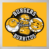 Tien Titans gaan! | Burgers Versus Burritos Poster (Voorkant)