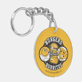 Tien Titans gaan! | Burgers Versus Burritos Sleutelhanger (Voorkant Links)