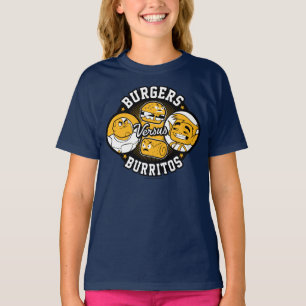 Tien Titans gaan!   Burgers Versus Burritos T-shirt