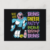 Tien Titans gaan! | Cyborg Burger Rap Briefkaart (Voorkant)