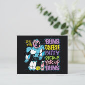 Tien Titans gaan! | Cyborg Burger Rap Briefkaart (Staand voorkant)