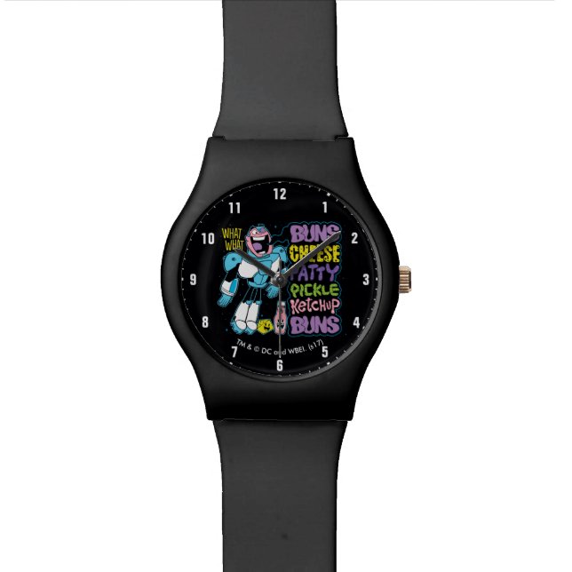 Tien Titans gaan! | Cyborg Burger Rap Horloge (Close Up)