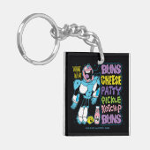 Tien Titans gaan! | Cyborg Burger Rap Sleutelhanger (Voorkant Links)