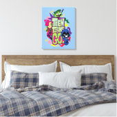 Tien Titans gaan! | Dierlijke afdruk van "Girls Gi Canvas Afdruk (Insitu (Slaapkamer))