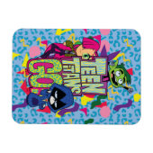 Tien Titans gaan! | Dierlijke afdruk van "Girls Gi Magneet (Horizontaal)