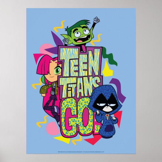 Tien Titans gaan! | Dierlijke afdruk van "Girls Gi Poster (Voorkant)
