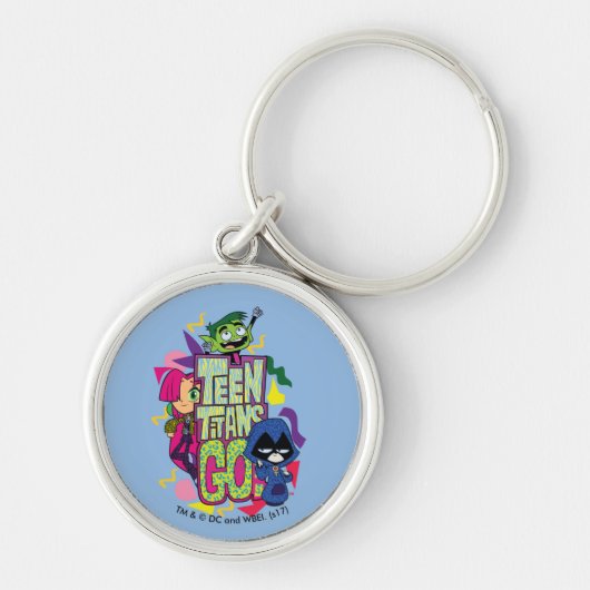 Tien Titans gaan! | Dierlijke afdruk van "Girls Gi Sleutelhanger (Voorkant)