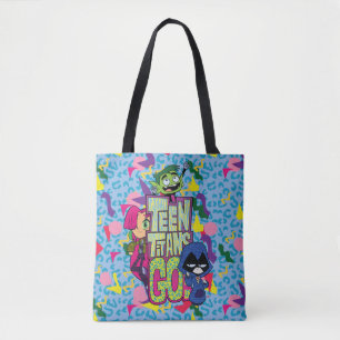 Tien Titans gaan! Dierlijke afdruk van "Girls Gi Tote Bag