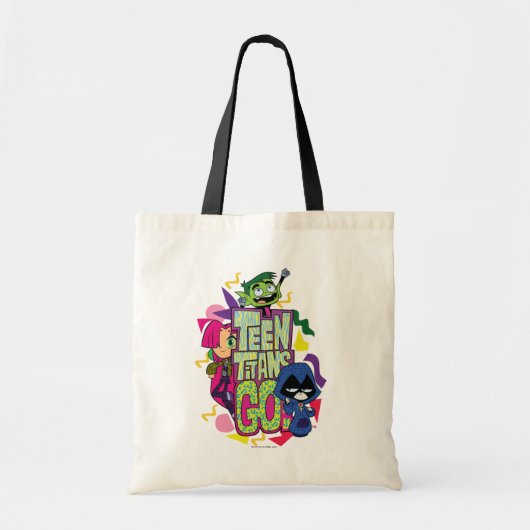 Tien Titans gaan! | Dierlijke afdruk van "Girls Gi Tote Bag (Voorkant)